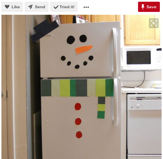 snowman refrigerator