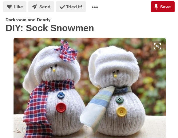 sock snowmen diy