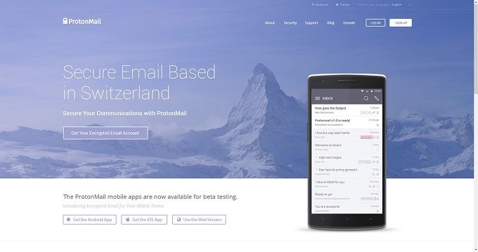 Encrypted email from ProtonMail