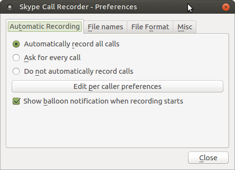 Skype Call Recorder on Linux