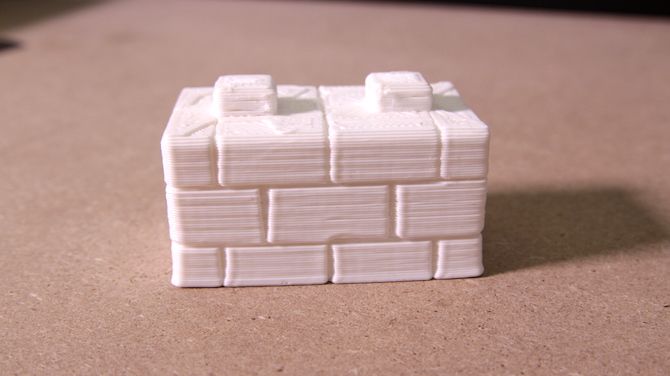 3D Printed Brick Wall Part