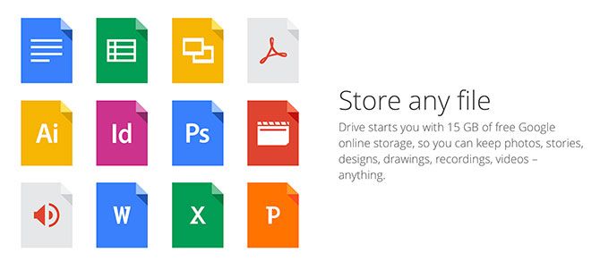 Google Drive storage promo