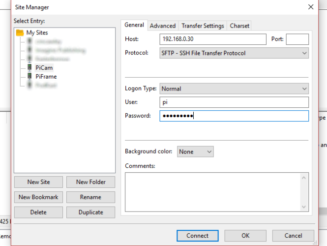 SSH Over FTP With FileZilla