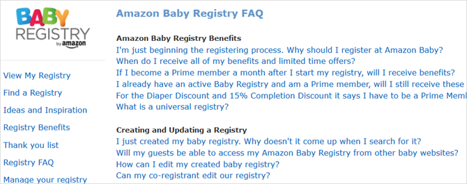 amazon baby registry faq