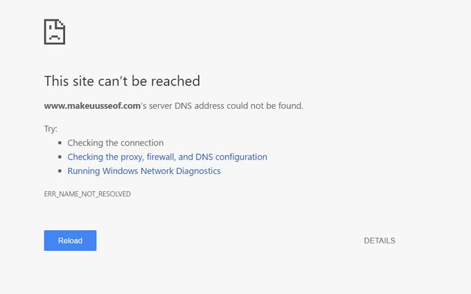 DNS Server Error