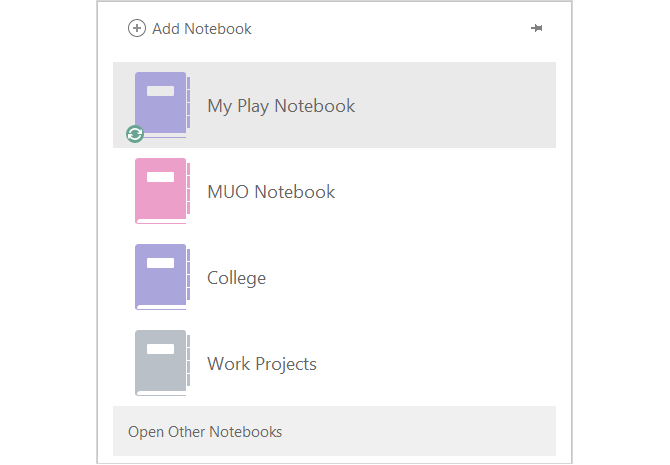 onenote notebooks main