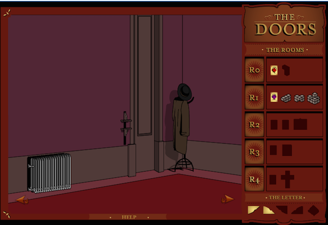 A screenshot of The Doors with an example of the inventory system
