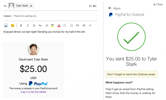 paypal outlook