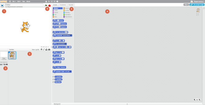 scratch environment labeled