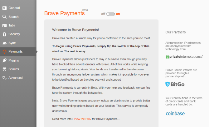 brave payments