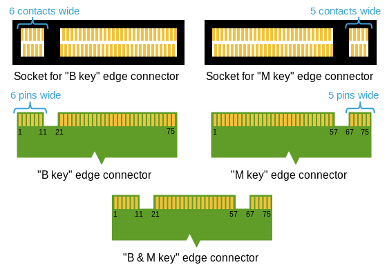 m2 edge connector keying
