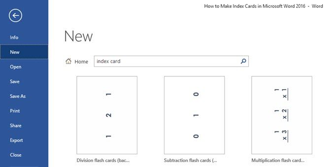 Microsoft Word - Index Card Templates