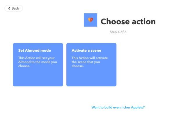 choose action ifttt