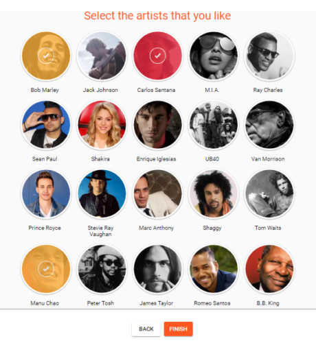 google play music recommendations artists