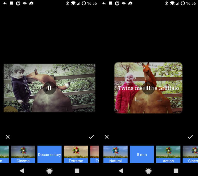 google photos android styles