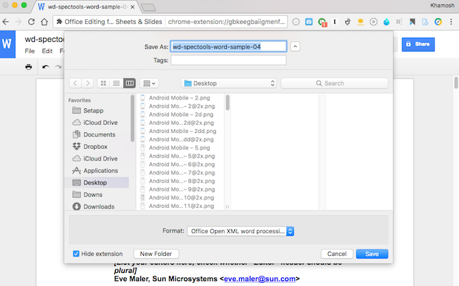 open office documents in chrome 4
