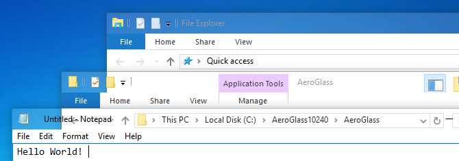 aero on windows 10