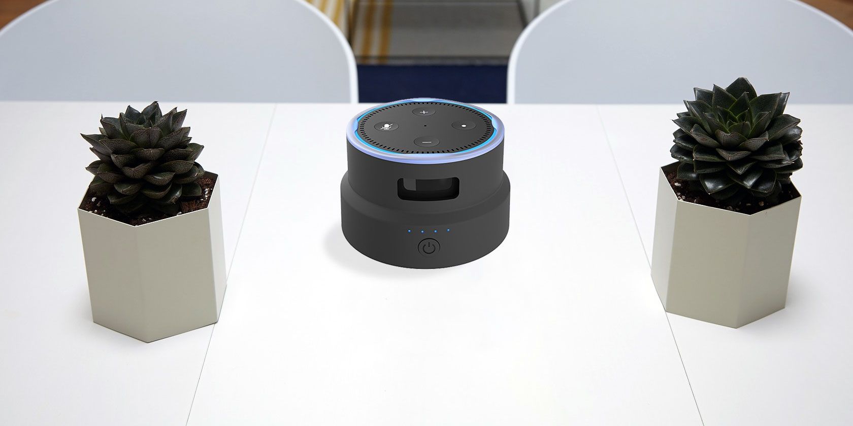 Echo Dot 5th Battery Base Portable Wireless Rechargable Battery Base  Compatible with Echo dot 4th/5th Alexa Speaker