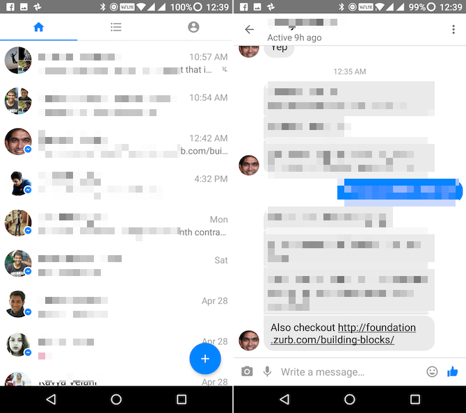 android lite apps messenger
