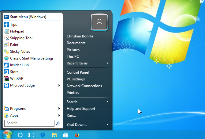 windows 7 taskbar looks like xp