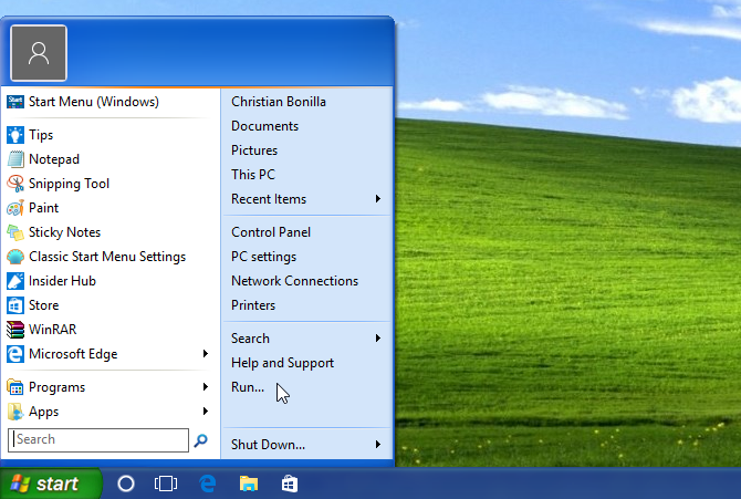 windows 10 windows xp skin