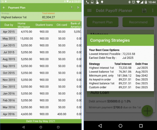 debt free android app