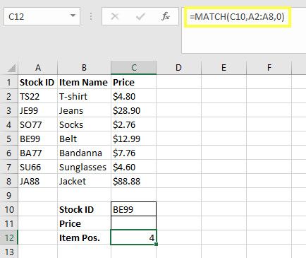 Search Excel Spreadsheets Faster: Replace VLOOKUP With INDEX and MATCH