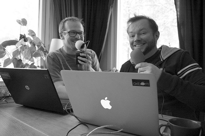dual podcast hosts
