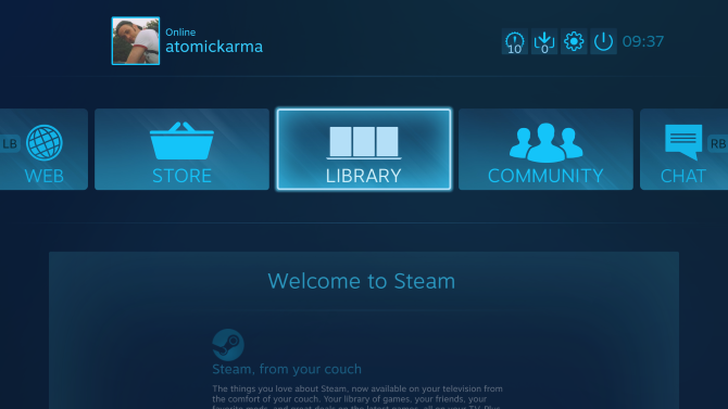 steam link device interface