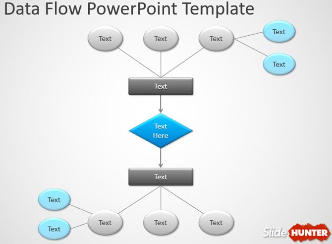 data flowchart diagram powerpoint