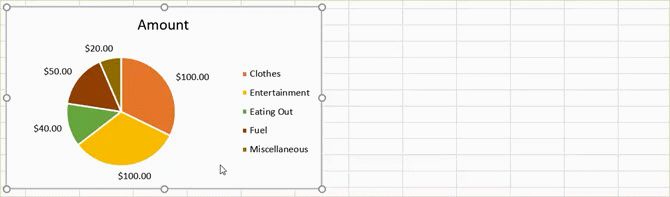 drag chart excel
