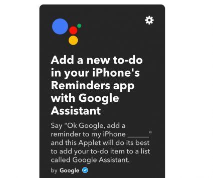 ifttt applets google assistant