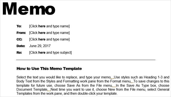 professional memo template word tidyform