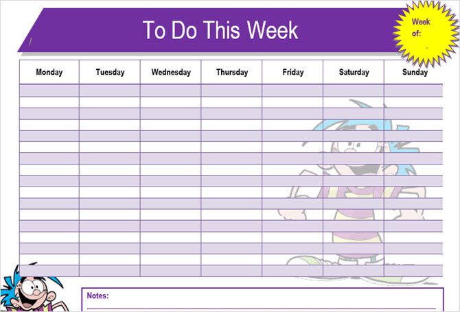 weekly to-do list template word mywordtemplates