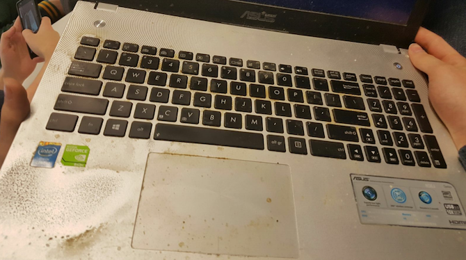 Dirty Laptop Shell