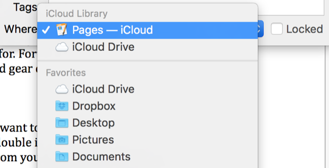 icloud pages folder