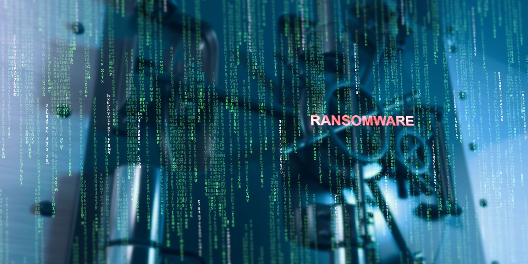 Photo of a ransomware illustration