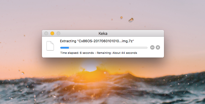 Ekstrak file unduhan Google Chrome OS ke lokasi yang aman di hard drive Anda