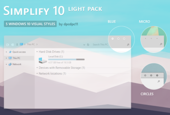 simplify light theme pack