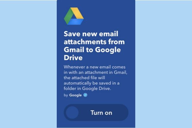 ifttt gmail attachments to google drive