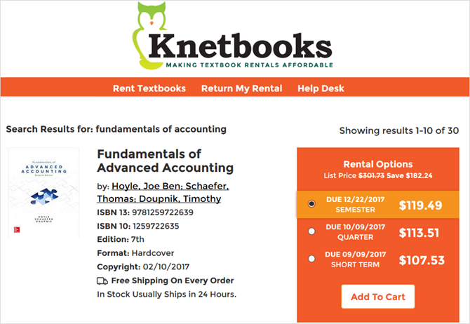 knetbooks rentals
