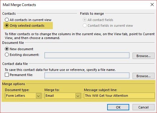 best way to send mass emails with outlook with blind copies