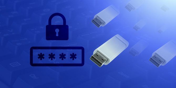 can you password protect a usb drive