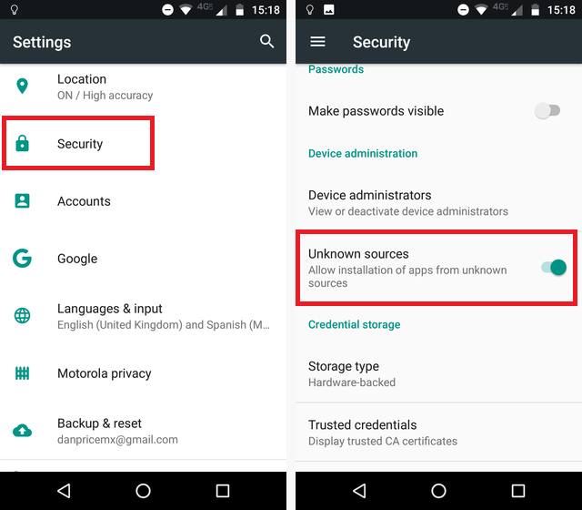 android 7 unknown sources toggle