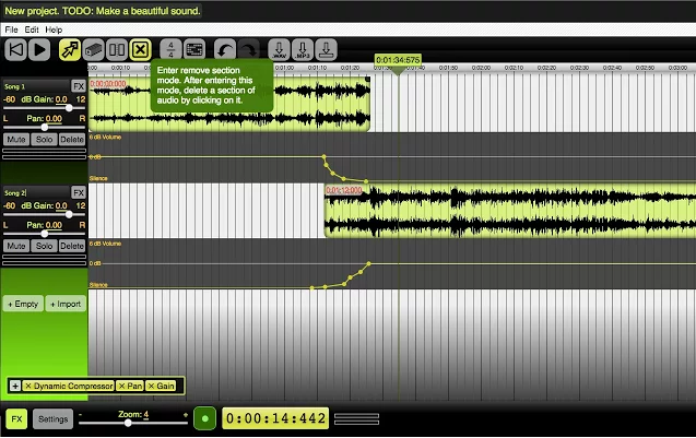 chromebook beautiful audio editor