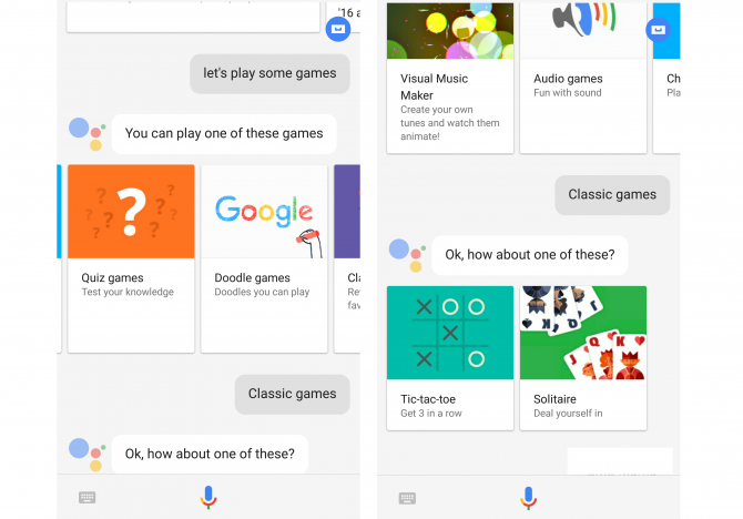 google assistant games