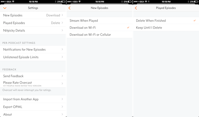 how to use overcast iphone 6
