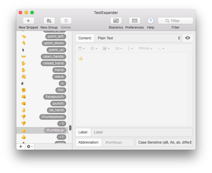 textexpander mac emoji apps