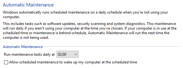 windows 10 automatic maintenance