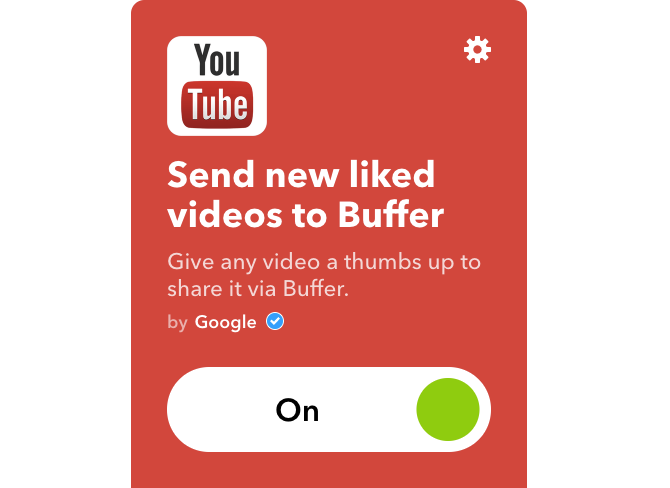 youtube ifttt liked videos to buffer